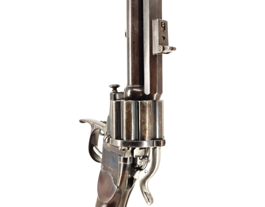 Armes d'Épaule EXCEPTIONNELLE CARABINE COLONEL LEMAT CALIBRE 11MM & 20/50 PERCUSSION CENTRALE FINITION D'ORIGINE BLEU C004155-10