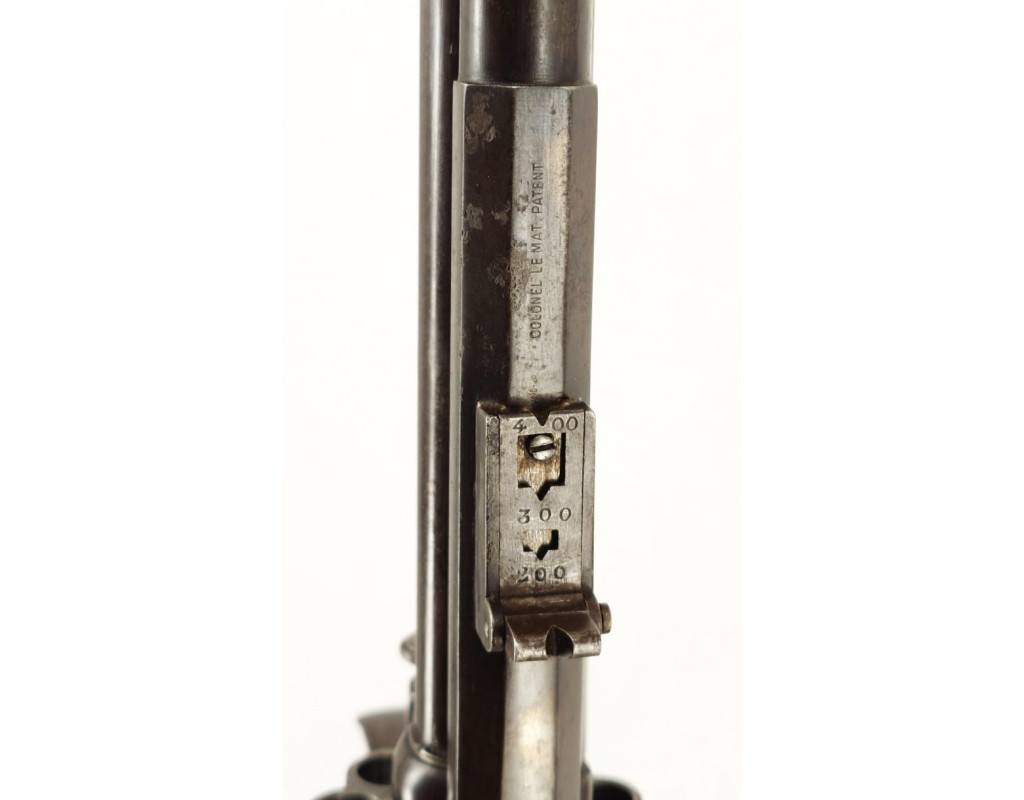 Armes d'Épaule EXCEPTIONNELLE CARABINE COLONEL LEMAT CALIBRE 11MM & 20/50 PERCUSSION CENTRALE FINITION D'ORIGINE BLEU C004155-10