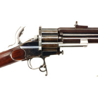 Armes d'Épaule EXCEPTIONNELLE CARABINE COLONEL LEMAT CALIBRE 11MM & 20/50 PERCUSSION CENTRALE FINITION D'ORIGINE BLEU C004155-10