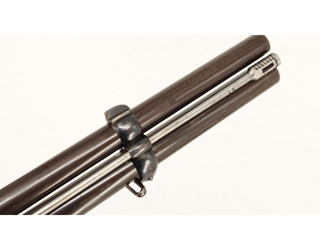 Armes d'Épaule EXCEPTIONNELLE CARABINE COLONEL LEMAT CALIBRE 11MM & 20/50 PERCUSSION CENTRALE FINITION D'ORIGINE BLEU C004155-10