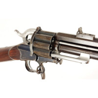 Armes d'Épaule EXCEPTIONNELLE CARABINE COLONEL LEMAT CALIBRE 11MM & 20/50 PERCUSSION CENTRALE FINITION D'ORIGINE BLEU C004155-10