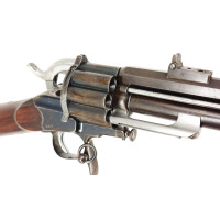 Armes d'Épaule EXCEPTIONNELLE CARABINE COLONEL LEMAT CALIBRE 11MM & 20/50 PERCUSSION CENTRALE FINITION D'ORIGINE BLEU C004155-10