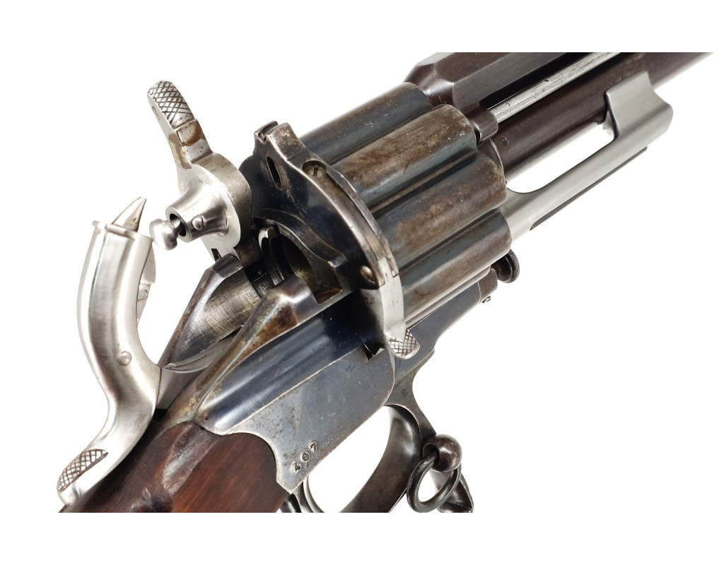 Armes d'Épaule EXCEPTIONNELLE CARABINE COLONEL LEMAT CALIBRE 11MM & 20/50 PERCUSSION CENTRALE FINITION D'ORIGINE BLEU C004155-10