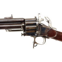 Armes d'Épaule EXCEPTIONNELLE CARABINE COLONEL LEMAT CALIBRE 11MM & 20/50 PERCUSSION CENTRALE FINITION D'ORIGINE BLEU C004155-10