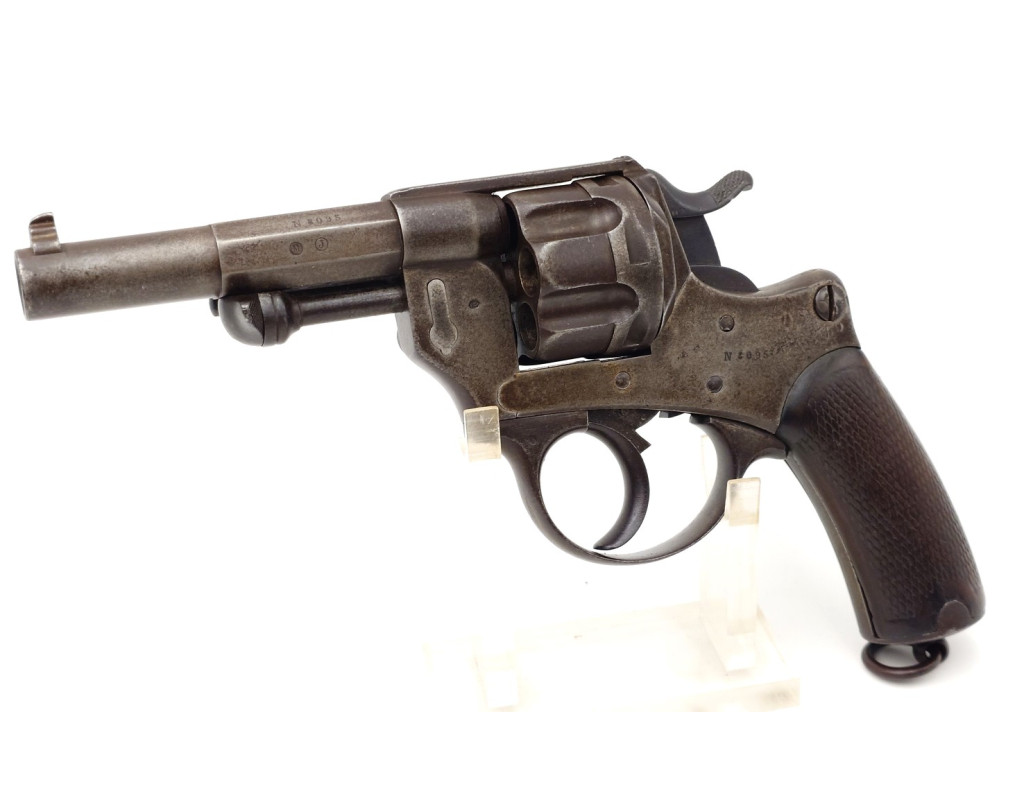 Armes de Poing REVOLVER RÉGLEMENTAIRE D'OFFICIER CHAMELOT DELVIGNE MODELE MAS 1874 ST ÉTIENNE 1876 CALIBRE 11MM 73 - FRANCE IIIè