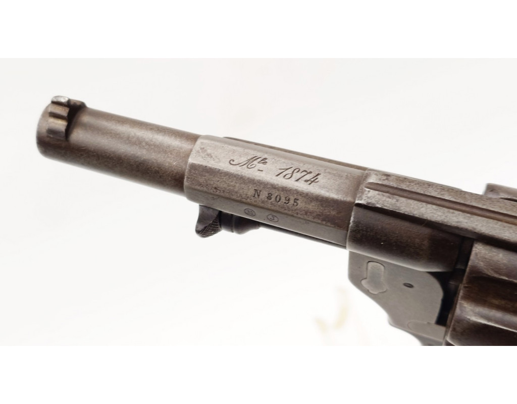 Armes de Poing REVOLVER RÉGLEMENTAIRE D'OFFICIER CHAMELOT DELVIGNE MODELE MAS 1874 ST ÉTIENNE 1876 CALIBRE 11MM 73 - FRANCE IIIè