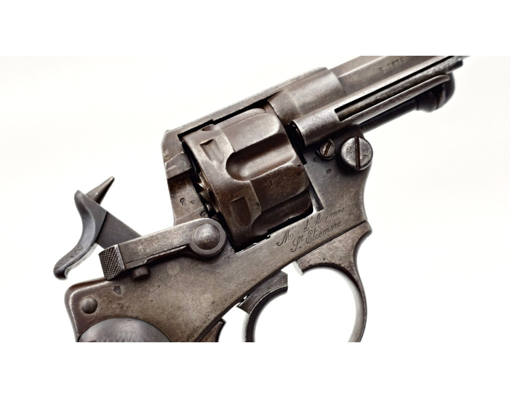 Armes de Poing REVOLVER RÉGLEMENTAIRE D'OFFICIER CHAMELOT DELVIGNE MODELE MAS 1874 ST ÉTIENNE 1876 CALIBRE 11MM 73 - FRANCE IIIè