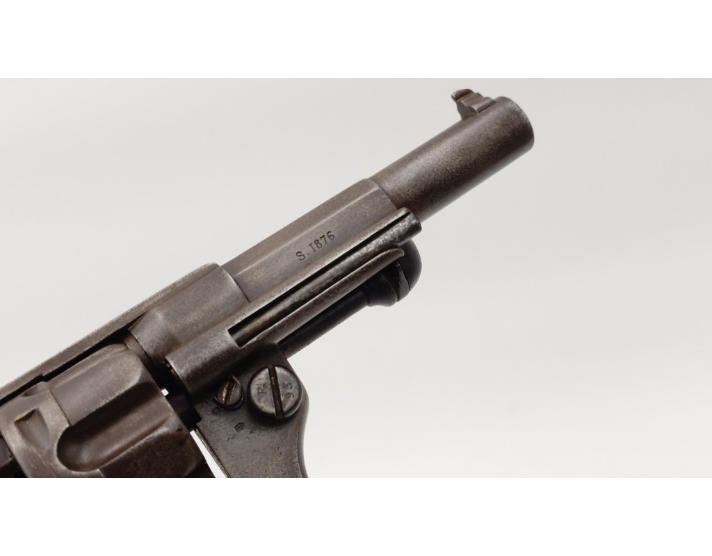 Armes de Poing REVOLVER RÉGLEMENTAIRE D'OFFICIER CHAMELOT DELVIGNE MODELE MAS 1874 ST ÉTIENNE 1876 CALIBRE 11MM 73 - FRANCE IIIè