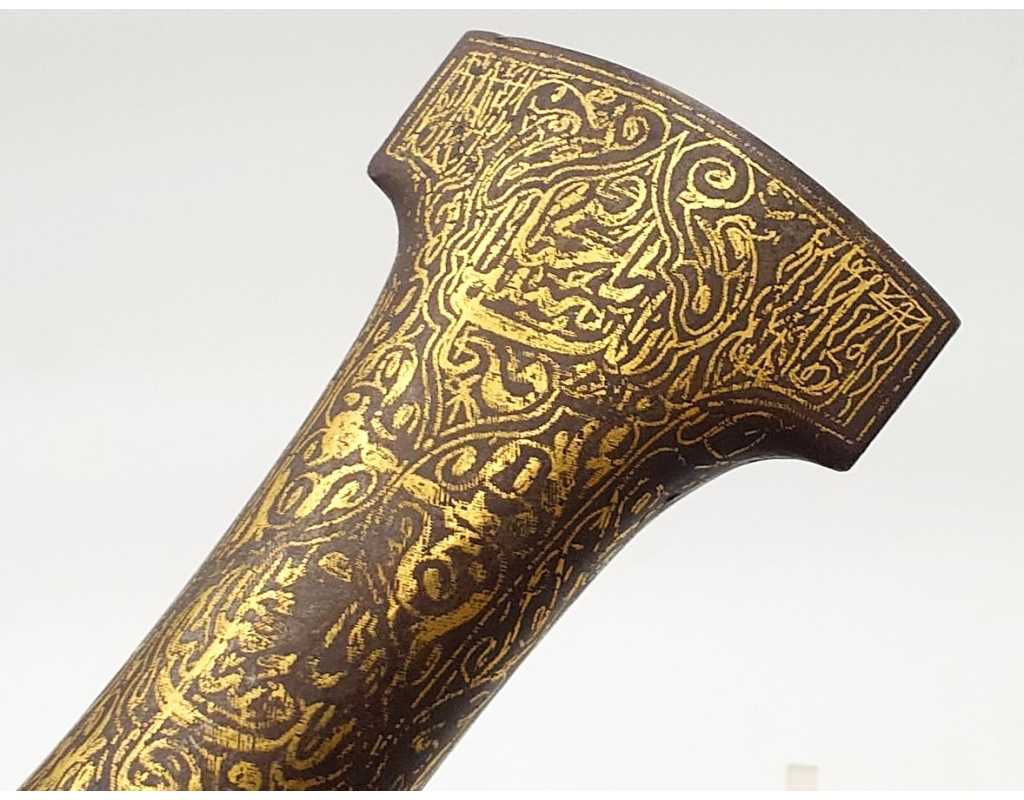 Armes Blanches POIGNARD COURBE DE PERSE KANDJAR DAMAS WOOTZ PERSIAN OTTOMAN DAGGER XIXè {PRODUCT_REFERENCE} - 3