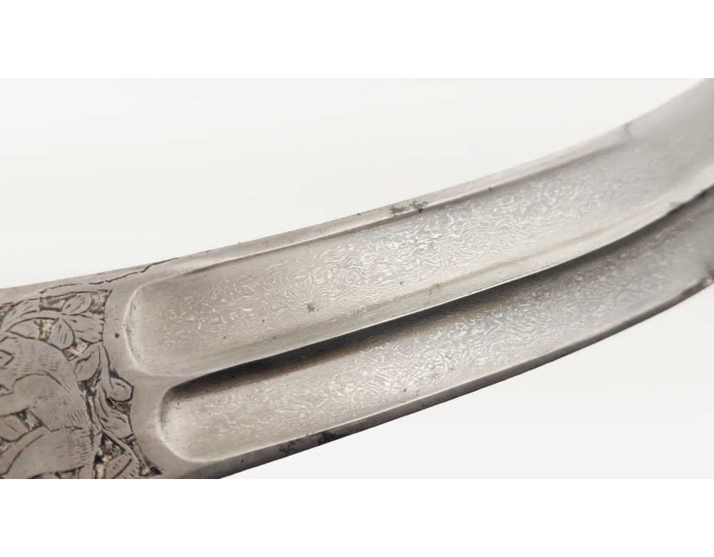 Armes Blanches POIGNARD COURBE DE PERSE KANDJAR DAMAS WOOTZ PERSIAN OTTOMAN DAGGER XIXè {PRODUCT_REFERENCE} - 8