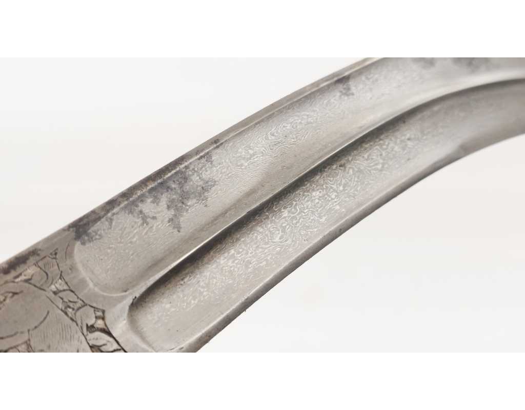 Armes Blanches POIGNARD COURBE DE PERSE KANDJAR DAMAS WOOTZ PERSIAN OTTOMAN DAGGER XIXè {PRODUCT_REFERENCE} - 16