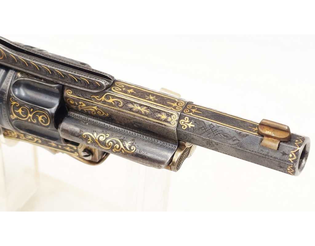 Armes de Poing REVOLVER DE LUXE SAINT-ÉTIENNE 1874 FAGNUS MAQUAIRE CALIBRE 320 - CADEAU DU MARÉCHAL FOCH À LOUIS MOUILLESEAUX -