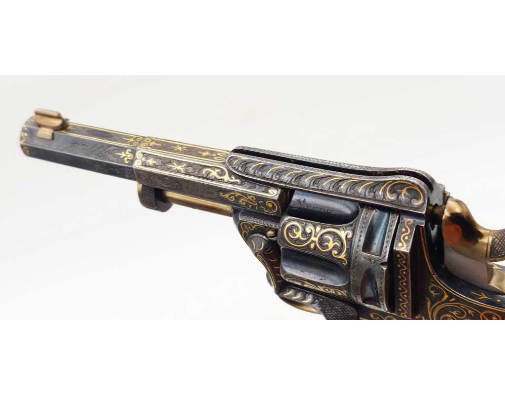 Armes de Poing REVOLVER DE LUXE SAINT-ÉTIENNE 1874 FAGNUS MAQUAIRE CALIBRE 320 - CADEAU DU MARÉCHAL FOCH À LOUIS MOUILLESEAUX -