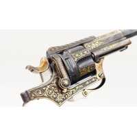 Armes de Poing REVOLVER DE LUXE SAINT-ÉTIENNE 1874 FAGNUS MAQUAIRE CALIBRE 320 - CADEAU DU MARÉCHAL FOCH À LOUIS MOUILLESEAUX -