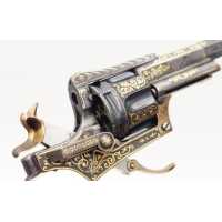Armes de Poing REVOLVER DE LUXE SAINT-ÉTIENNE 1874 FAGNUS MAQUAIRE CALIBRE 320 - CADEAU DU MARÉCHAL FOCH À LOUIS MOUILLESEAUX -