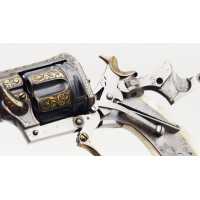 Armes de Poing REVOLVER DE LUXE SAINT-ÉTIENNE 1874 FAGNUS MAQUAIRE CALIBRE 320 - CADEAU DU MARÉCHAL FOCH À LOUIS MOUILLESEAUX -