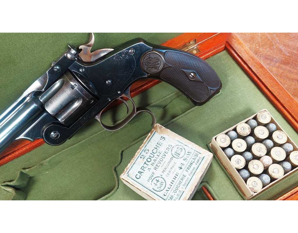 Armes de Poing SMITH & WESSON MODEL N°3 FRONTIER REVOLVER DE TIR SINGLE ACTION CALIBRE 44 RUSSIAN - USA XIXè 243-159-4 - 12