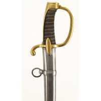 Armes Blanches UNIQUE SABRE D'OFFICIER D'ELITE DE L'ARTILLERIE DE MARINE WATERLOO PREMIER EMPIRE - RESTAURATION {PRODUCT_REFERE