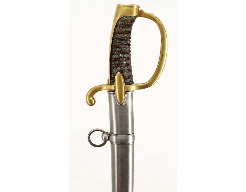 Armes Blanches UNIQUE SABRE D'OFFICIER D'ELITE DE L'ARTILLERIE DE MARINE WATERLOO PREMIER EMPIRE - RESTAURATION {PRODUCT_REFERE