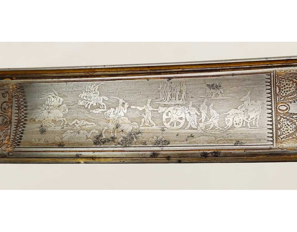 Armes Blanches UNIQUE SABRE D'OFFICIER D'ELITE DE L'ARTILLERIE DE MARINE WATERLOO PREMIER EMPIRE - RESTAURATION {PRODUCT_REFERE