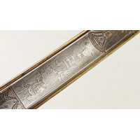 Armes Blanches UNIQUE SABRE D'OFFICIER D'ELITE DE L'ARTILLERIE DE MARINE WATERLOO PREMIER EMPIRE - RESTAURATION {PRODUCT_REFERE