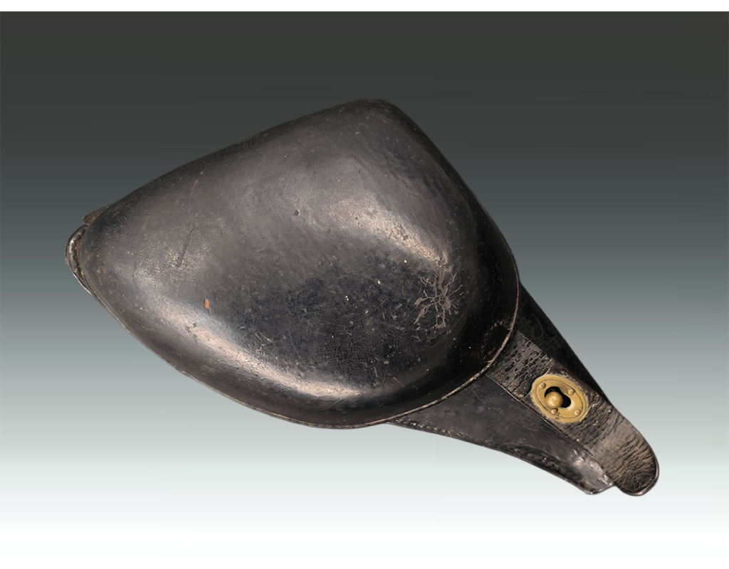 Militaria RARE ETUI REVOLVER 1874 OFFICIER  MEDECIN  INTERIEUR FEUTRINE VERTE {PRODUCT_REFERENCE} - 1