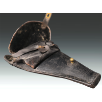 Militaria RARE ETUI REVOLVER 1874 OFFICIER  MEDECIN  INTERIEUR FEUTRINE VERTE {PRODUCT_REFERENCE} - 5