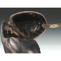 Militaria RARE ETUI REVOLVER 1874 OFFICIER  MEDECIN  INTERIEUR FEUTRINE VERTE {PRODUCT_REFERENCE} - 6