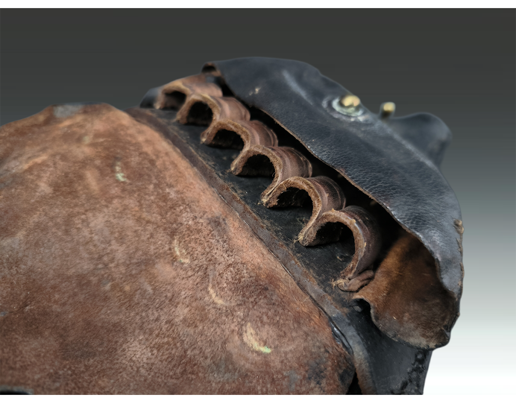 Militaria RARE ETUI REVOLVER 1874 OFFICIER  MEDECIN  INTERIEUR FEUTRINE VERTE {PRODUCT_REFERENCE} - 7