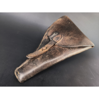 Militaria ETUI CUIR HOLSTER REVOLVER 1892 CIVIL NUMERO AFFECTATION MILITAIRE {PRODUCT_REFERENCE} - 2