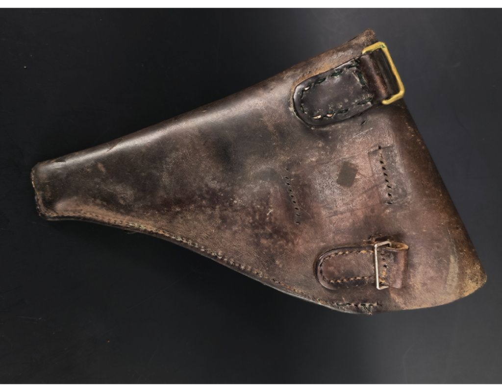 Militaria ETUI CUIR HOLSTER REVOLVER 1892 CIVIL NUMERO AFFECTATION MILITAIRE {PRODUCT_REFERENCE} - 3
