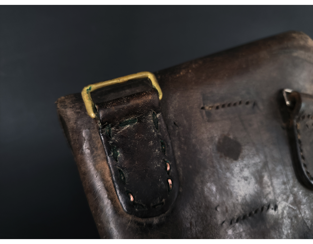 Militaria ETUI CUIR HOLSTER REVOLVER 1892 CIVIL NUMERO AFFECTATION MILITAIRE {PRODUCT_REFERENCE} - 4