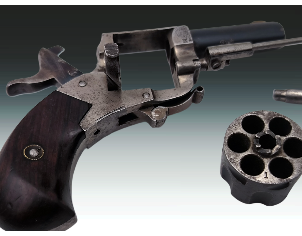 Armes de Poing REVOLVER BULLDOG PUPPY CALIBRE 22 COURT SA DA - BELGIQUE XIXè {PRODUCT_REFERENCE} - 9