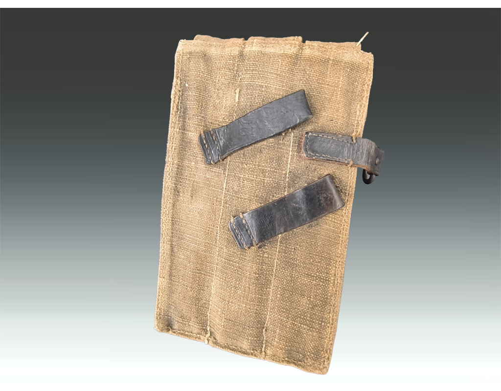 Militaria WW2 MP 40 PORTE CHARGEUR TOILE CACHOU MP40 {PRODUCT_REFERENCE} - 2