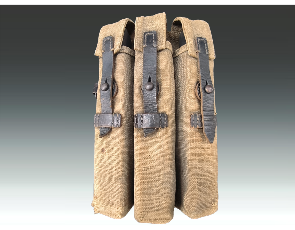 Militaria WW2 MP 40 PORTE CHARGEUR TOILE CACHOU MP40 {PRODUCT_REFERENCE} - 1