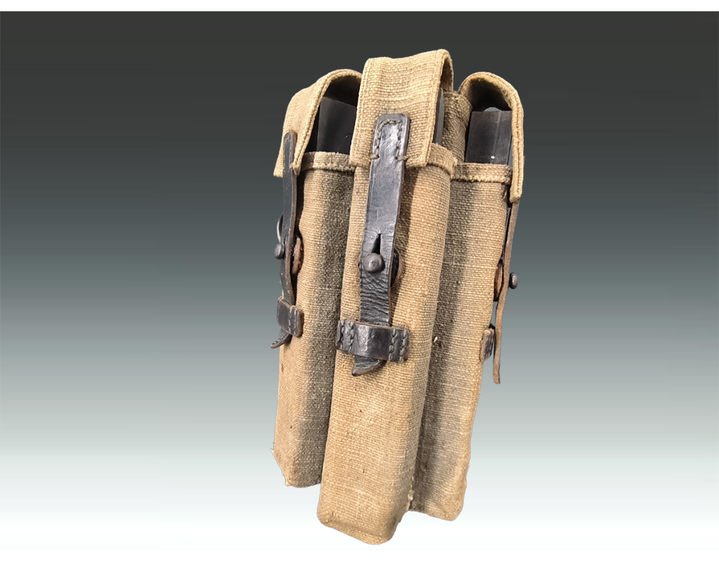 Militaria WW2 MP 40 PORTE CHARGEUR TOILE CACHOU MP40 {PRODUCT_REFERENCE} - 6