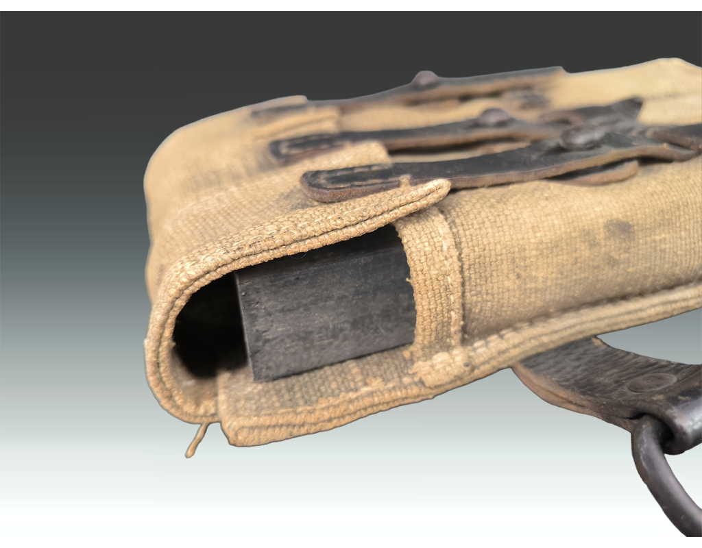 Militaria WW2 MP 40 PORTE CHARGEUR TOILE CACHOU MP40 {PRODUCT_REFERENCE} - 14