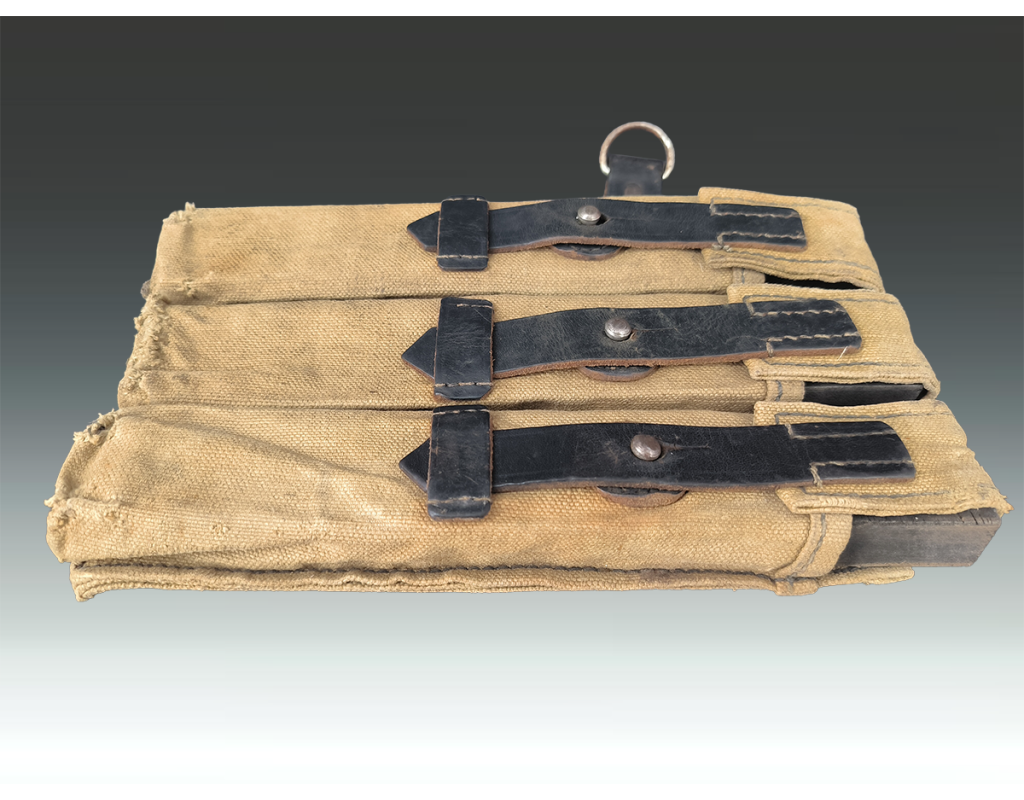 Militaria WW2 MP 40 PORTE CHARGEUR TOILE CACHOU MP40 {PRODUCT_REFERENCE} - 8