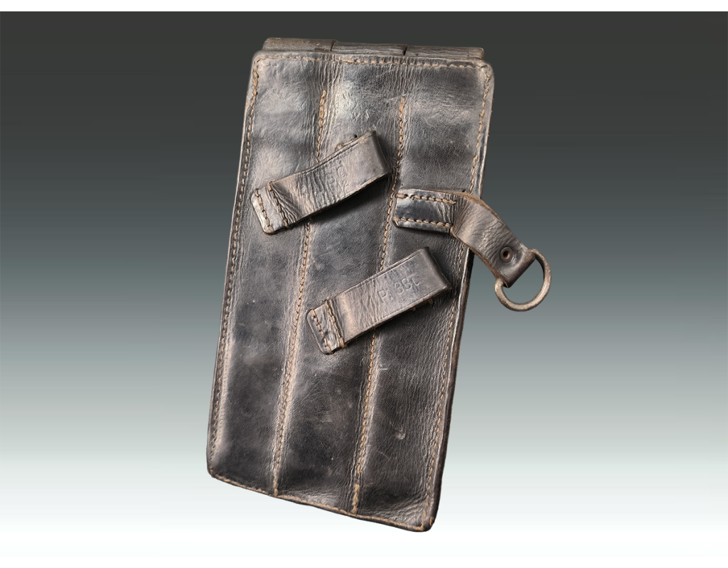 Militaria WW2 MP 38   PORTE CHARGEUR CUIR  MP40  MARQUAGE MP38u {PRODUCT_REFERENCE} - 4