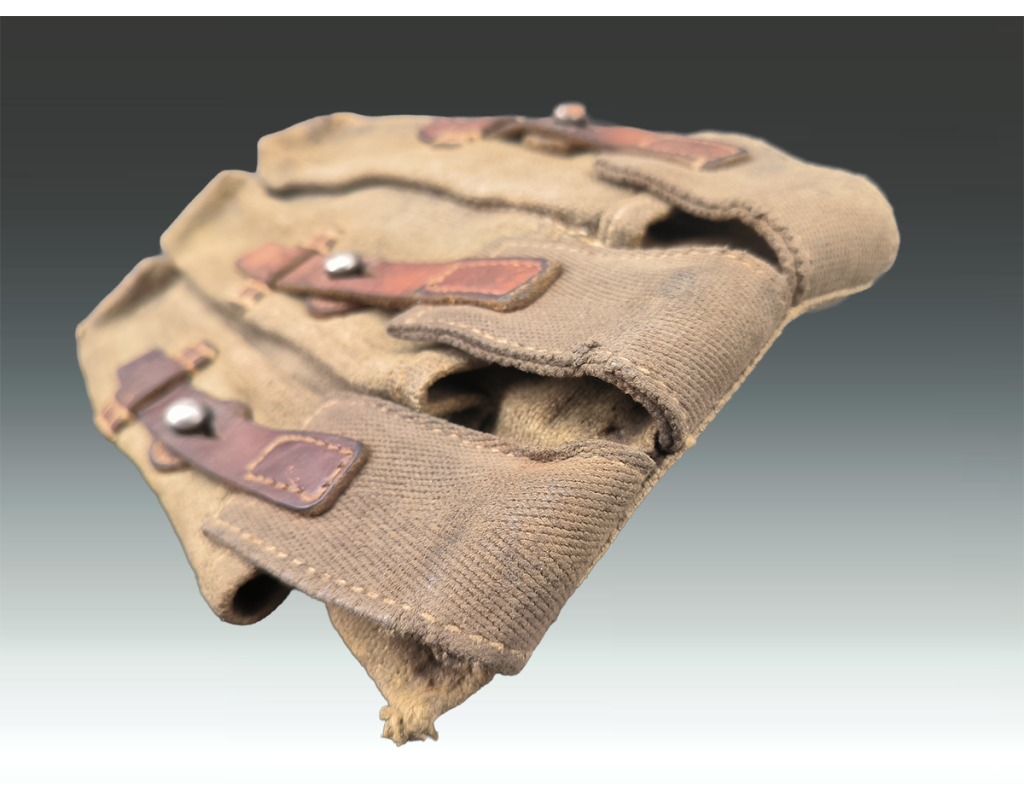 Militaria WW2 MP 40 PORTE CHARGEUR TOILE CACHOU MP40 {PRODUCT_REFERENCE} - 3