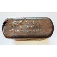 Militaria BOITE DE CHOCALAT MEUNIER NOISIEL 77 VIVRE DE RESERVE MILITAIRE 14-18 POILU MARS 1916 - FRANCE WW1 PREMIERE GUERRE MON