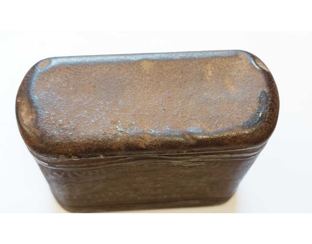 Militaria BOITE DE CHOCALAT MEUNIER NOISIEL 77 VIVRE DE RESERVE MILITAIRE 14-18 POILU MARS 1916 - FRANCE WW1 PREMIERE GUERRE MON