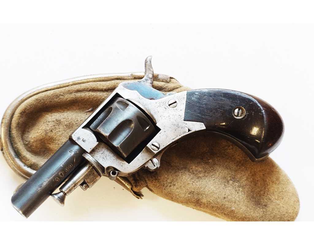 Armes de Poing PETIT REVOLVER DE POCHE PUPPY TYPE BULL DOG SA.DA CALIBRE 22 SHORT - BELGIQUE XIXè {PRODUCT_REFERENCE} - 2