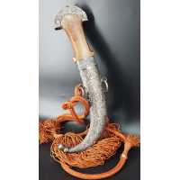 Armes Blanches POIGNARD MAROCAIN XVIIIè KHENDJER EN VERMEIL - GRIFFE DE LION DE LA GARDE NOIRE DES SULTANS {PRODUCT_REFERENCE}