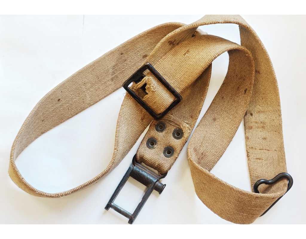 Militaria RARE BRETELLE 98G FABRICATION ERSATZ EN TOILE POUR FUSIL GEWEHR G98 - ALLEMAGNE WW1 {PRODUCT_REFERENCE} - 1