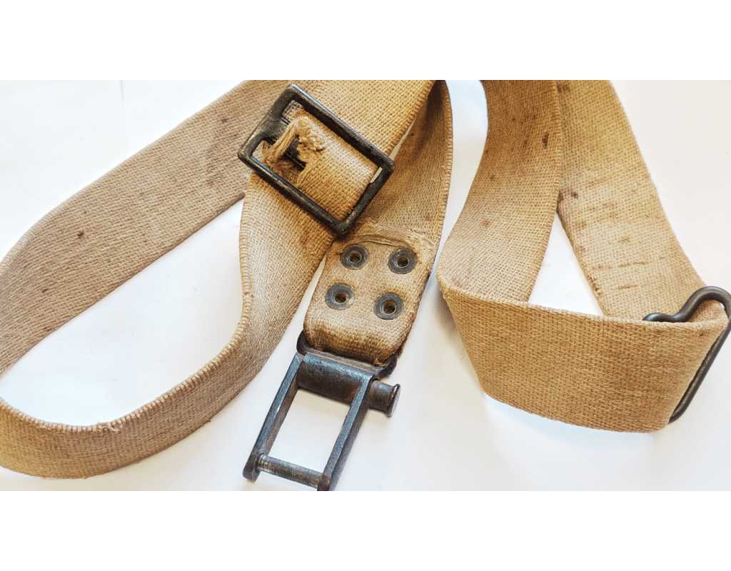 Militaria RARE BRETELLE 98G FABRICATION ERSATZ EN TOILE POUR FUSIL GEWEHR G98 - ALLEMAGNE WW1 {PRODUCT_REFERENCE} - 2