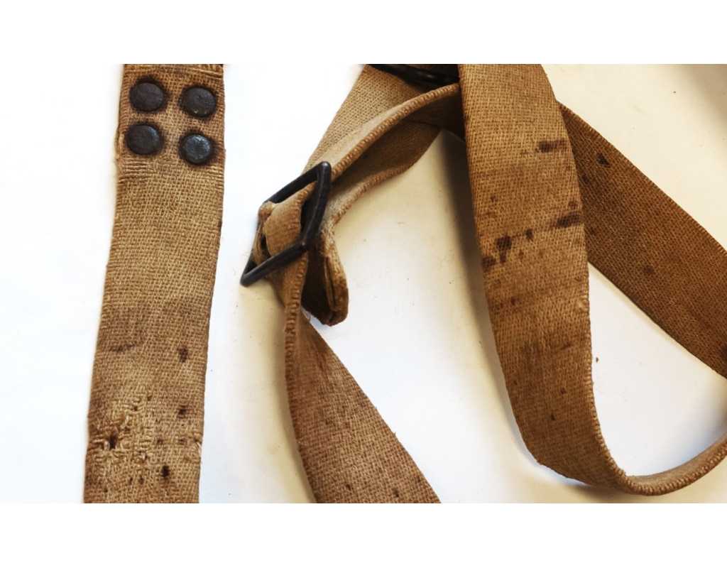Militaria RARE BRETELLE 98G FABRICATION ERSATZ EN TOILE POUR FUSIL GEWEHR G98 - ALLEMAGNE WW1 {PRODUCT_REFERENCE} - 4