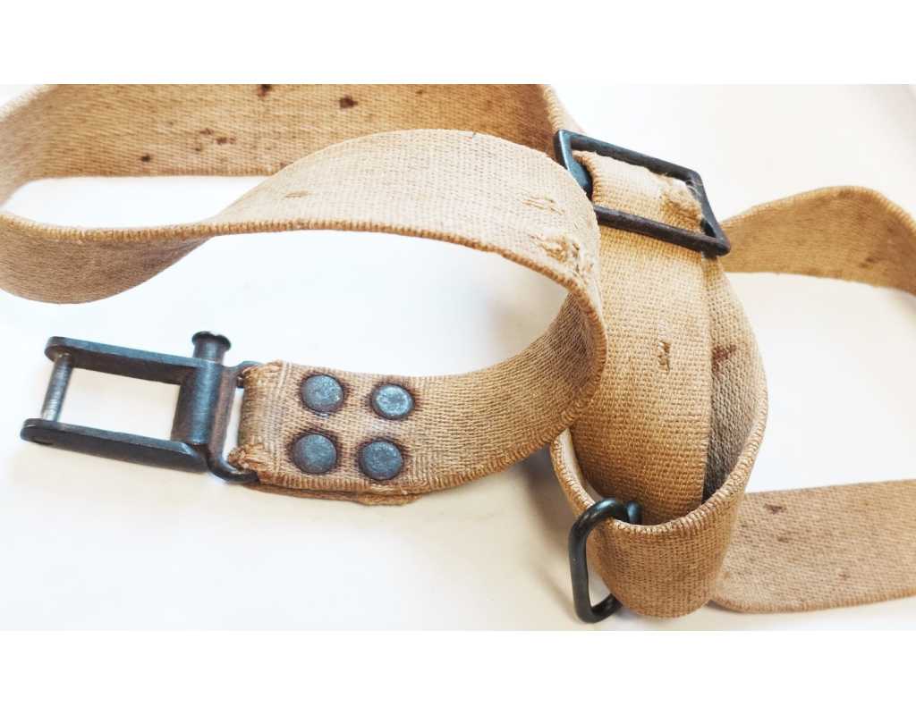 Militaria RARE BRETELLE 98G FABRICATION ERSATZ EN TOILE POUR FUSIL GEWEHR G98 - ALLEMAGNE WW1 {PRODUCT_REFERENCE} - 5