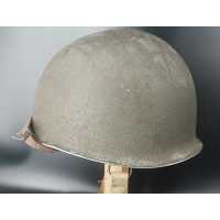 Militaria CASQUE US Modèle M1 A1 LIBERATION CHAUMES EN BRIE 1944 SEINE ET MARNE - USA WW2 {PRODUCT_REFERENCE} - 2