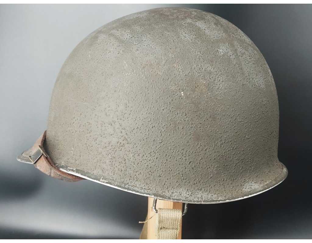 Militaria CASQUE US Modèle M1 A1 LIBERATION CHAUMES EN BRIE 1944 SEINE ET MARNE - USA WW2 {PRODUCT_REFERENCE} - 2